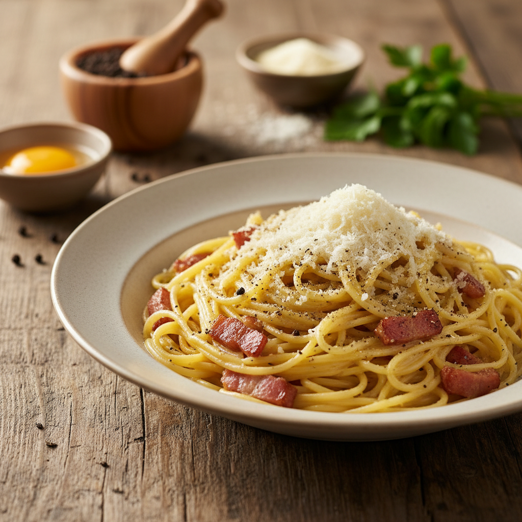 Autentne Carbonara retsept: valmib vaid 15 minutiga