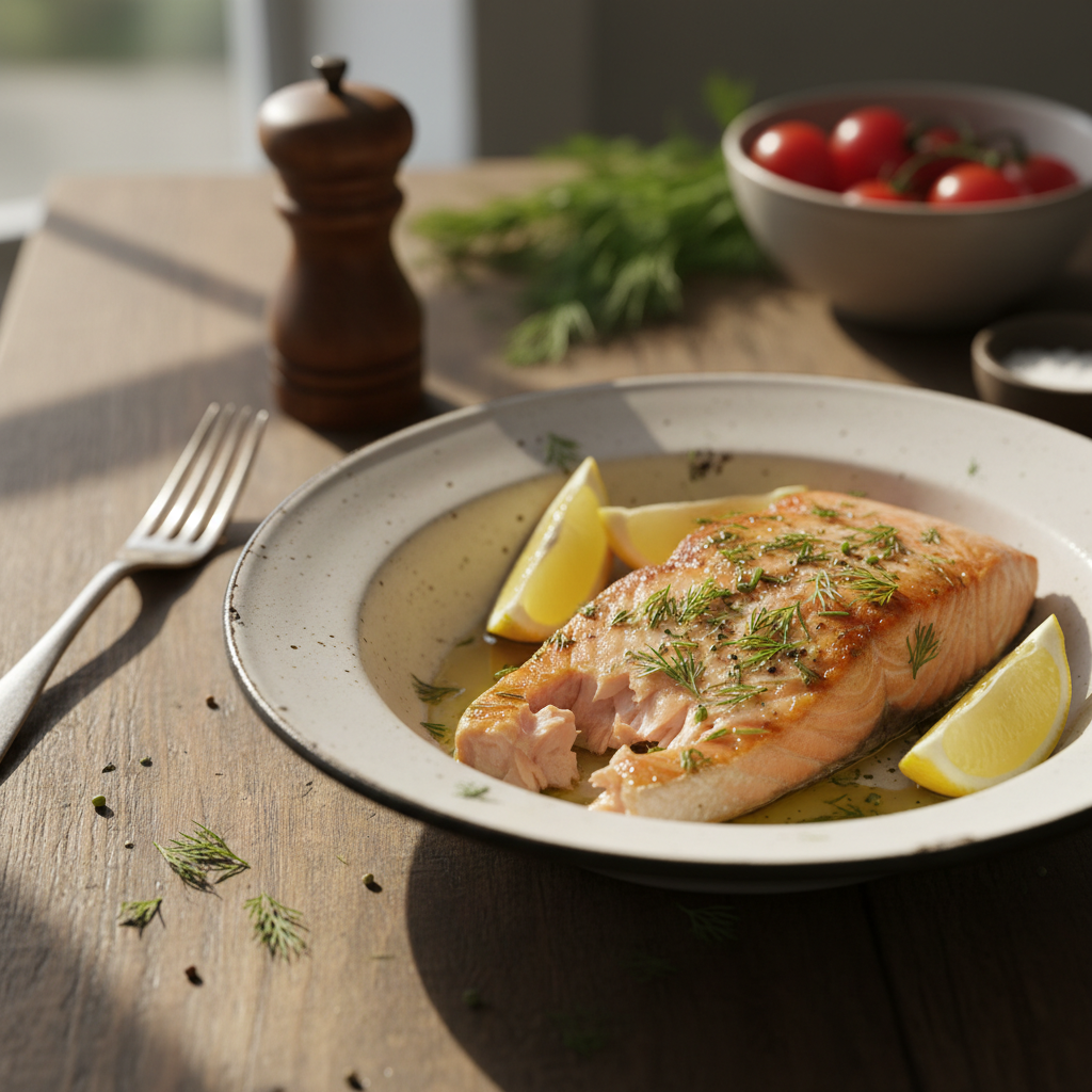 Kiire ja mahlane lõhe: tervislik õhtusöök 15 minutiga