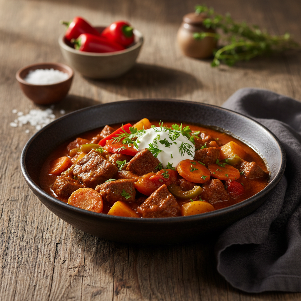 Klassikaline guljašš: retsept, mis viib keele alla