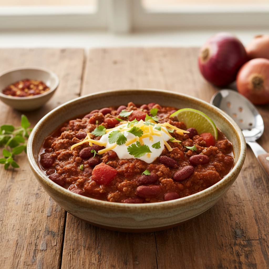 Klassikaline tšilli con carne: retsept, mis õnnestub alati