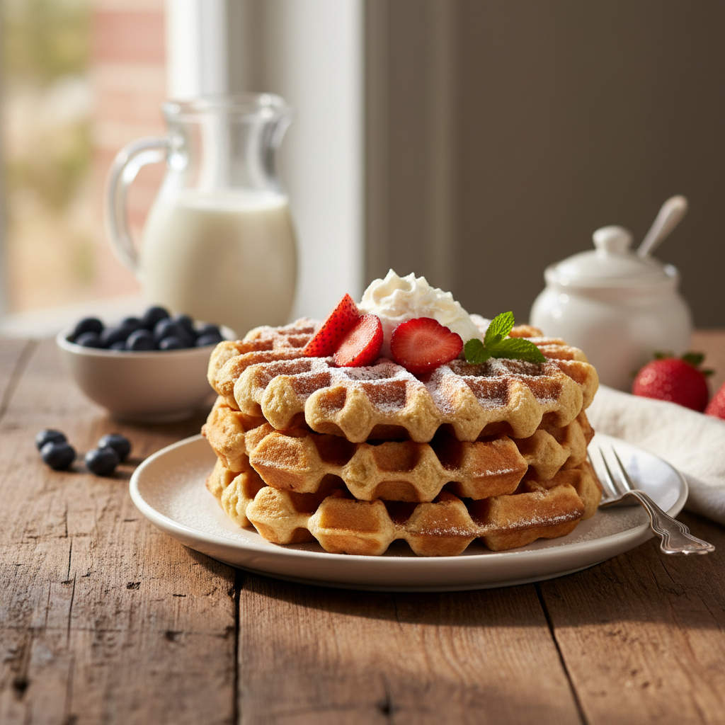 Krõbedad Belgia vahvlid: lihtne retsept, mis õnnestub alati