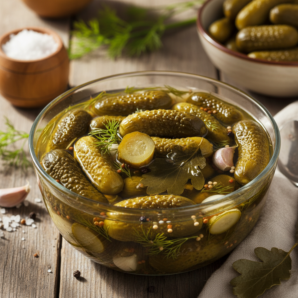 Krõmpsuvate marineeritud kurkide retsept ja nipid