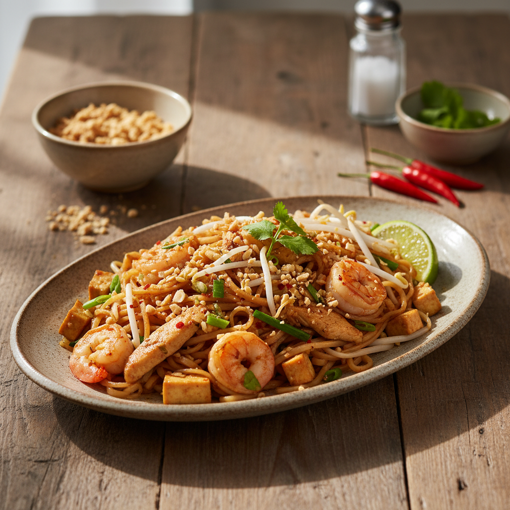 Tai köögi klassika: Lihtne Pad Thai retsept, mis õnnestub