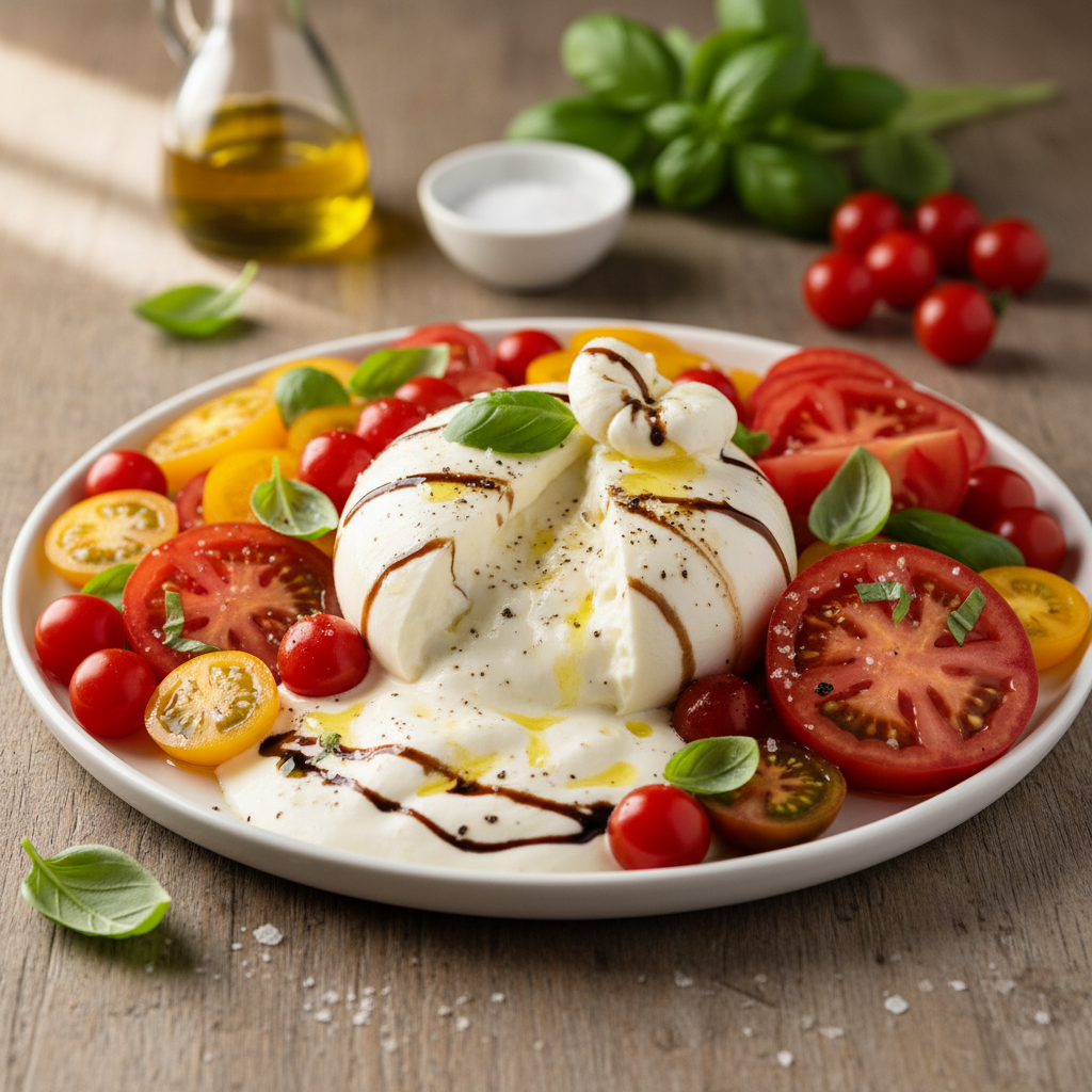 Ideaalne burratasalat: lihtne retsept restoranimaitseks