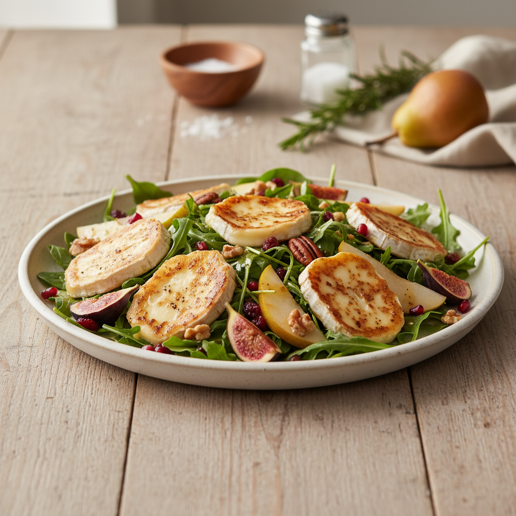 Kerge õhtusöök: imemaitsev kitsejuustusalati retsept