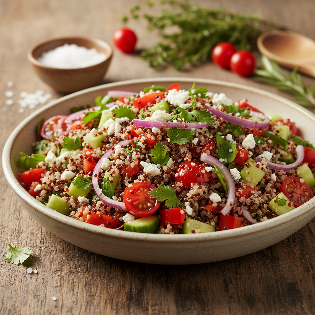 Kiire ja tervislik lõuna: toitev kinoasalat