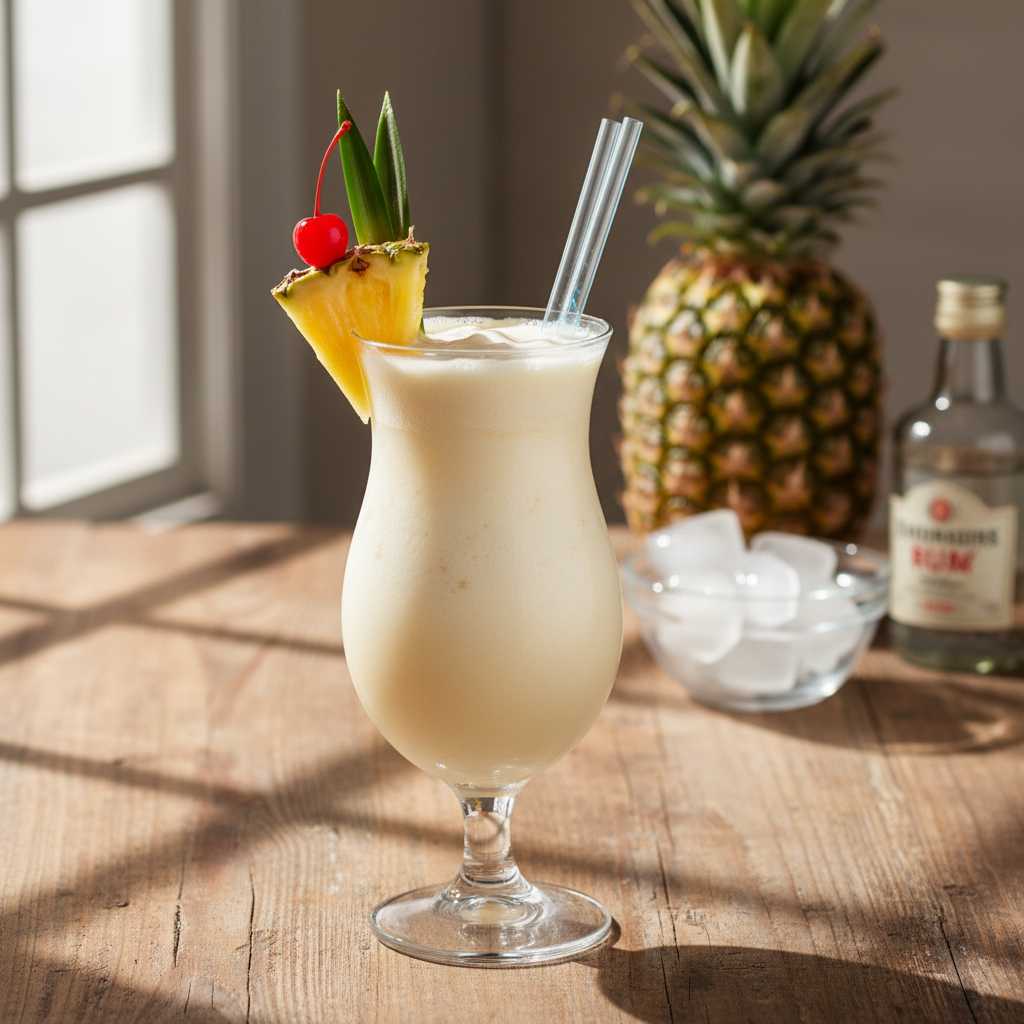 Klassikaline piña colada: imelihtne retsept kodus tegemiseks