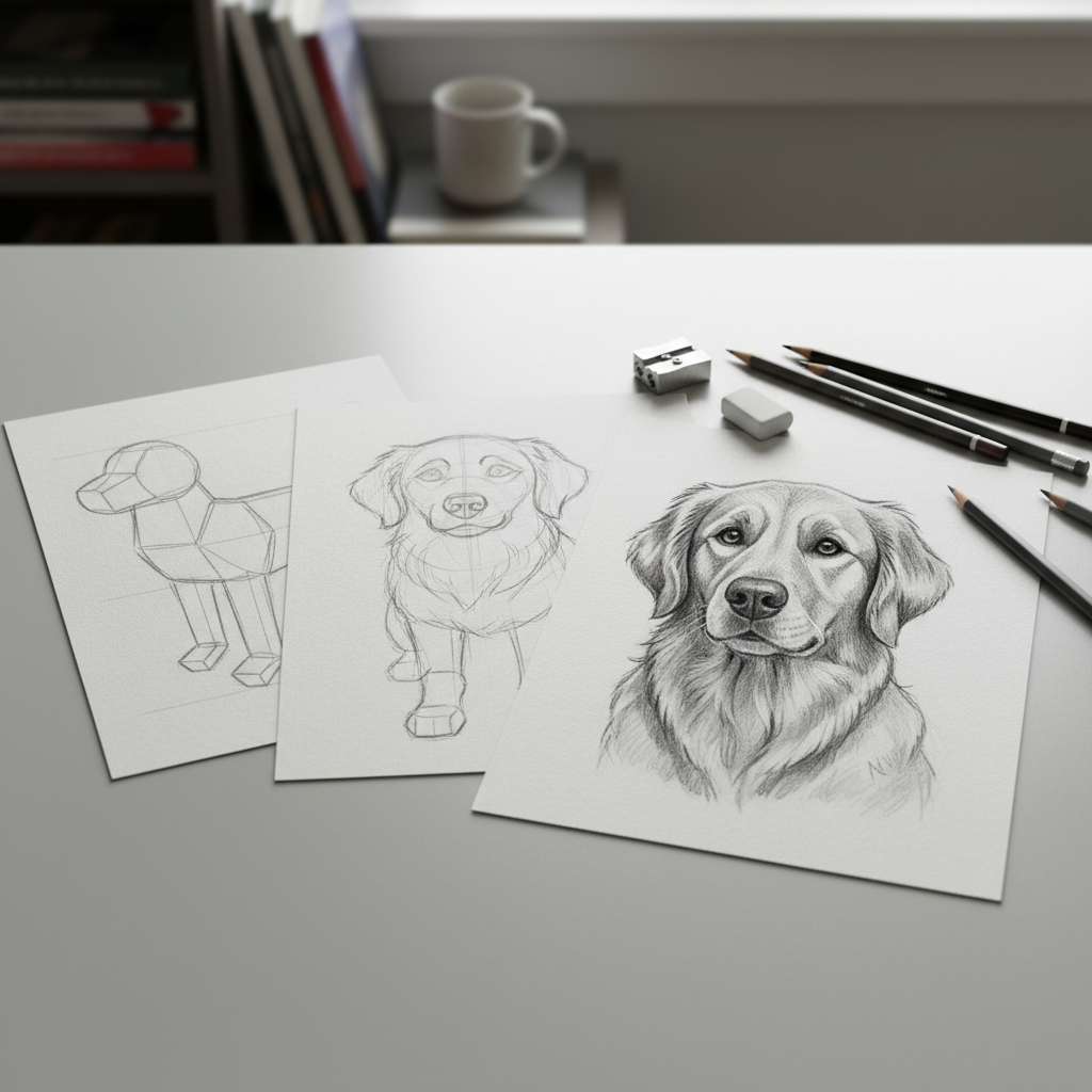 Nii joonistad koera: Lihtne õpetus algajale samm-sammult