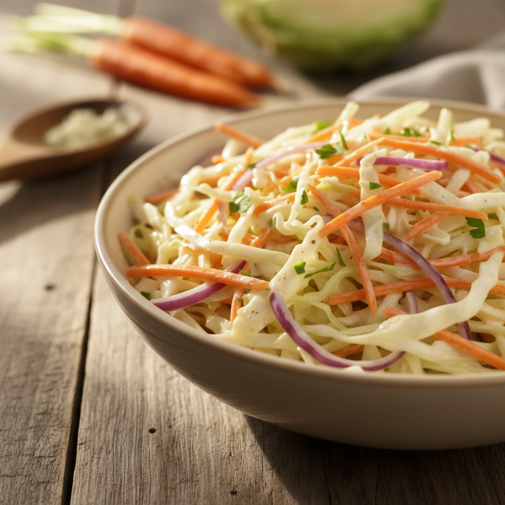 Lihtne ja mahlane coleslaw salat: parim retsept igaks toiduks