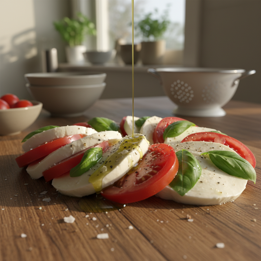 Lihtne ja värske mozzarellasalat: ideaalne suvine õhtusöök