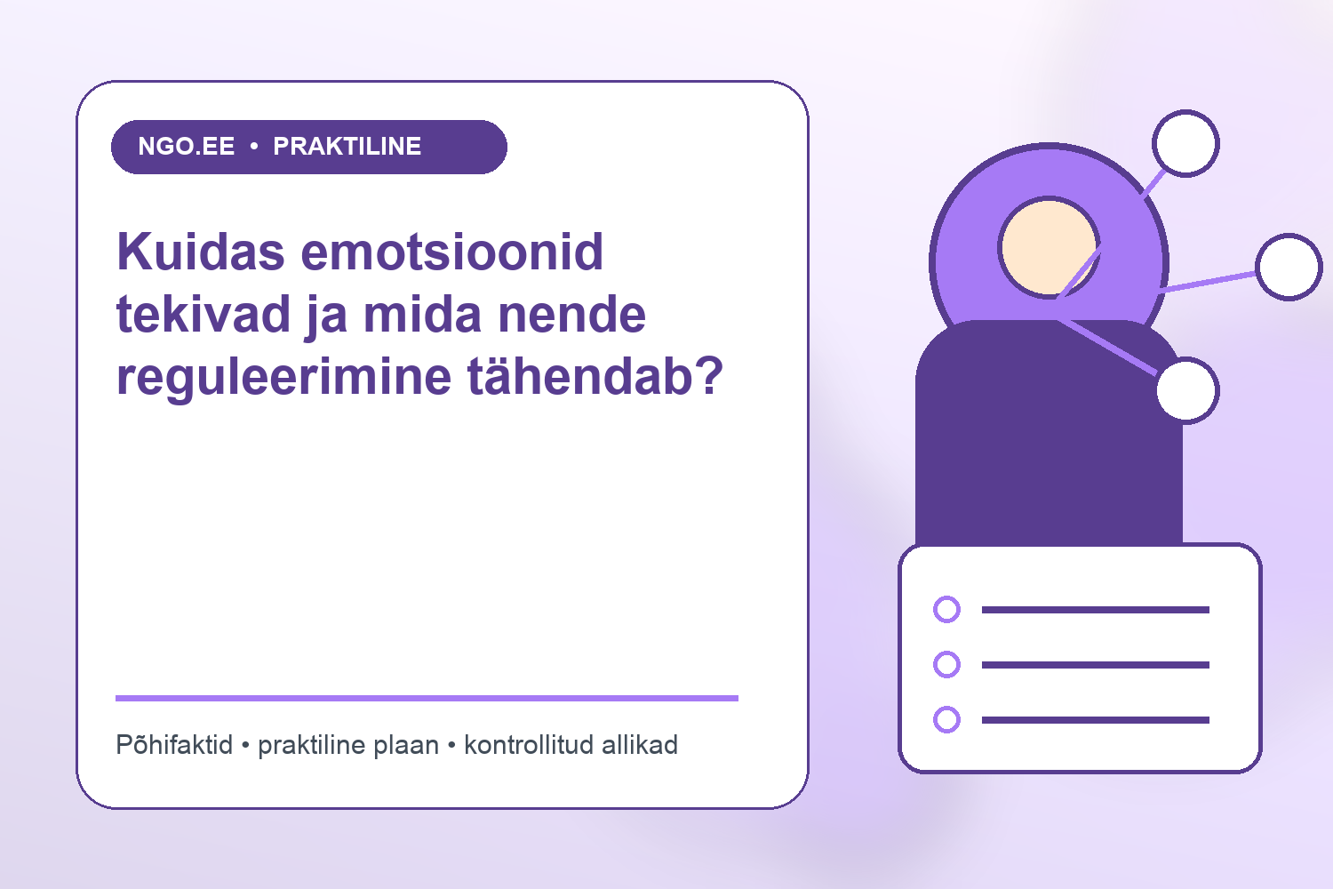 Inimene märkamas kehalisi ja emotsionaalseid signaale