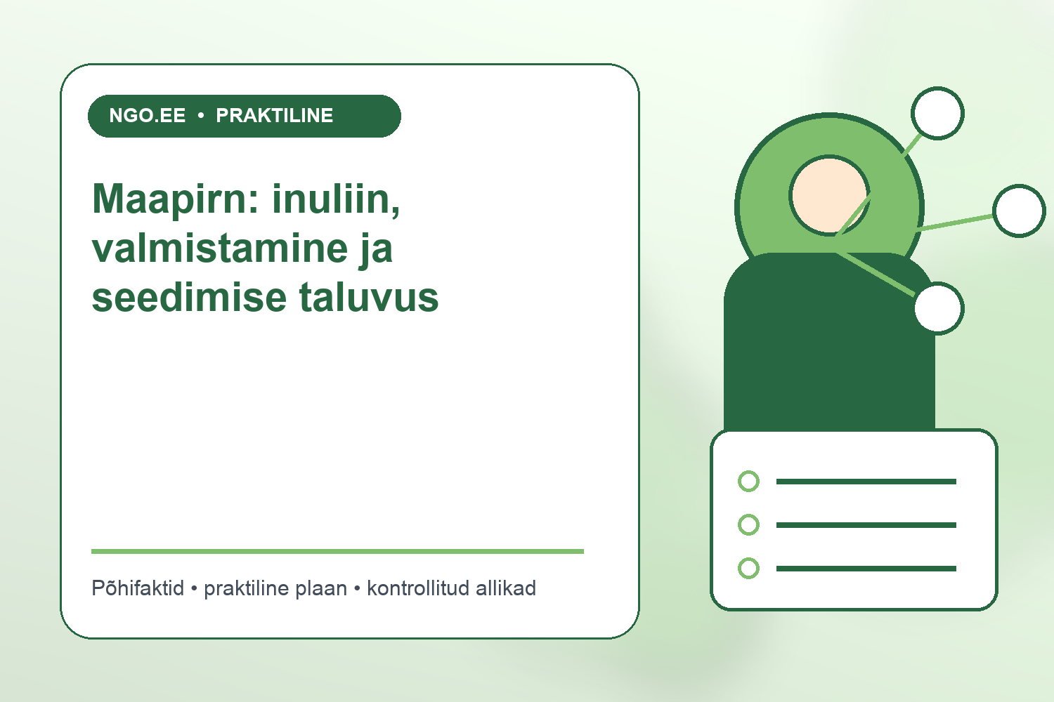 Maapirni mugulad ja röstitud maapirn köögiviljataldrikul