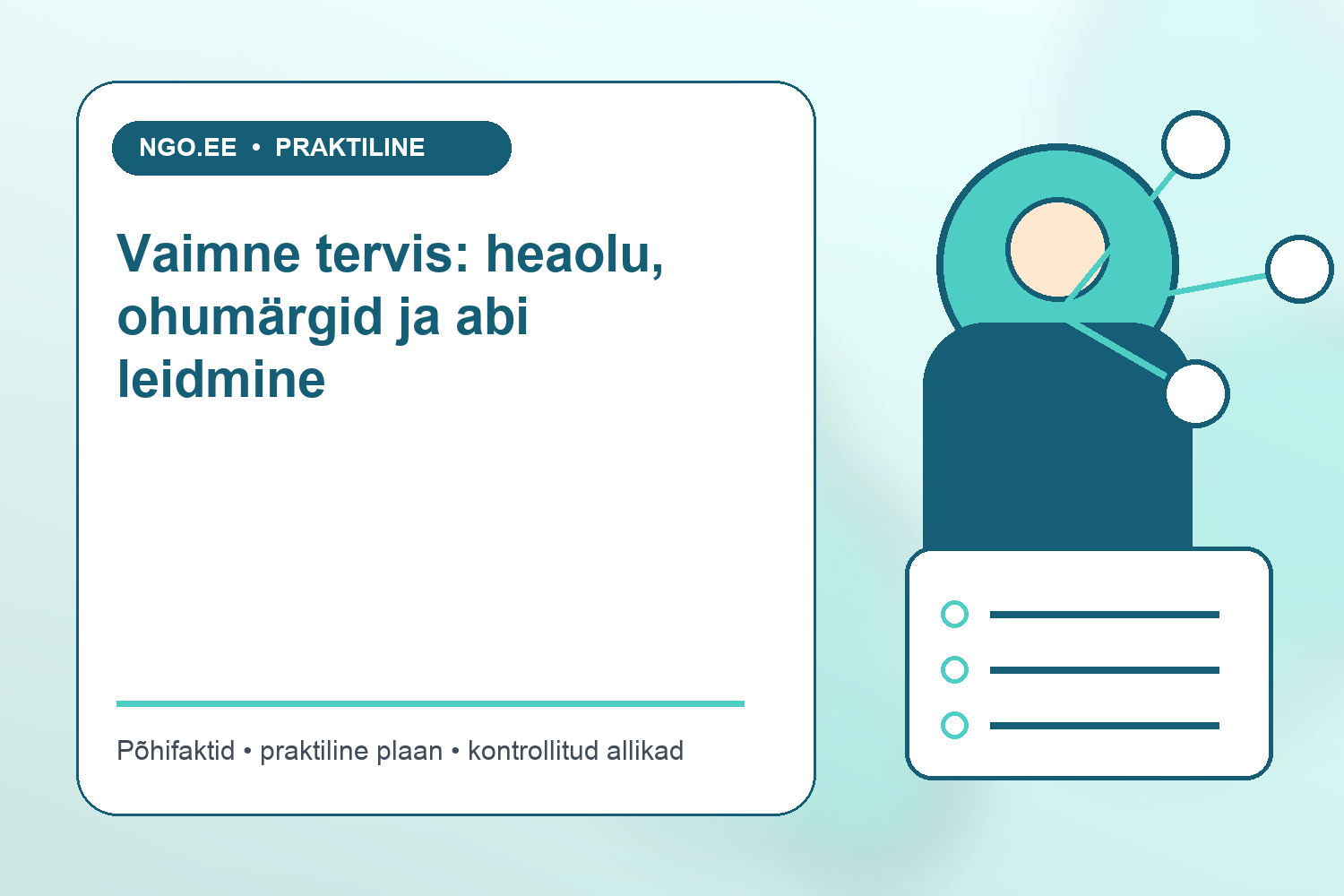 Inimene vestlemas vaimse tervise spetsialistiga turvalises ruumis