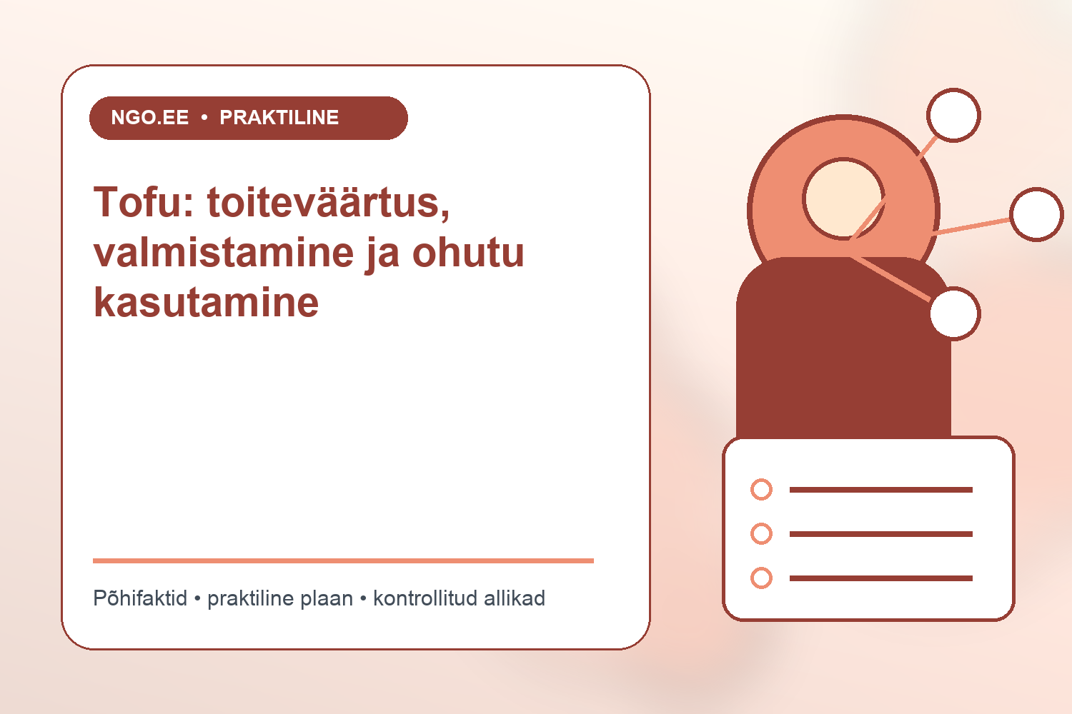 Tofukuubikud, sojaoad ja köögiviljad tasakaalustatud toidukorras
